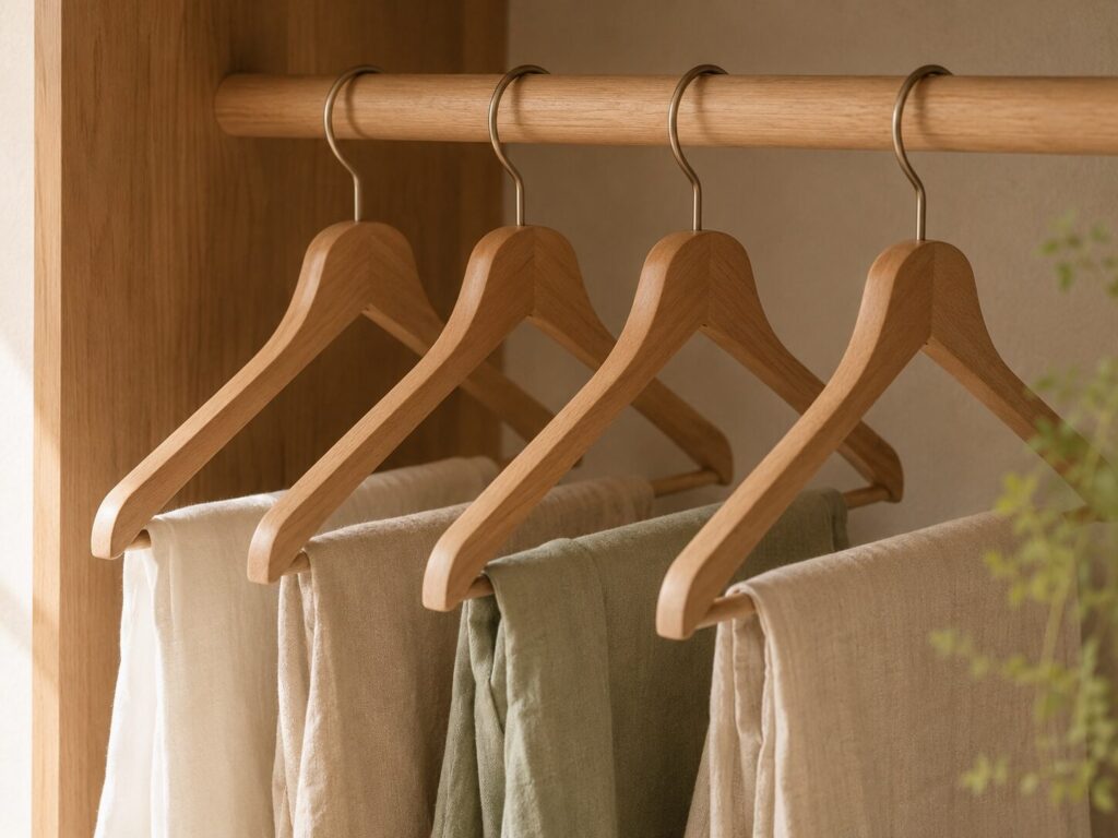 同じ種類のハンガーで揃える