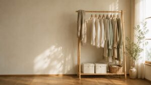 クローゼットがない部屋の、衣類収納アイデア